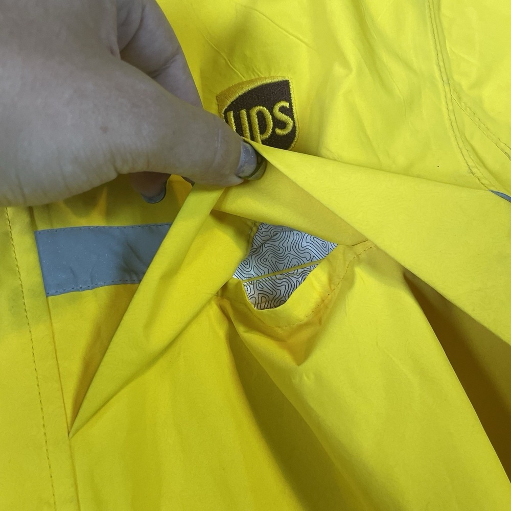 Vtg UPS United Parcel Service Jacket Mens XL Uniform Full Zip Windbreaker - Picture 7 of 15